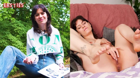 Ersties - sevimli mia T parmaklar onu traş amcık süre inilti