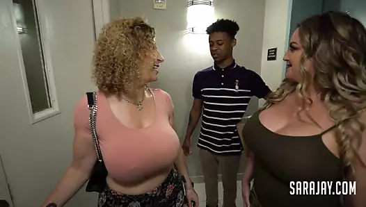 Dev Göğüs Ve Memeli Olgun Sürtükler Genç Oyuncaklarından Sperm Sağıyorlar 