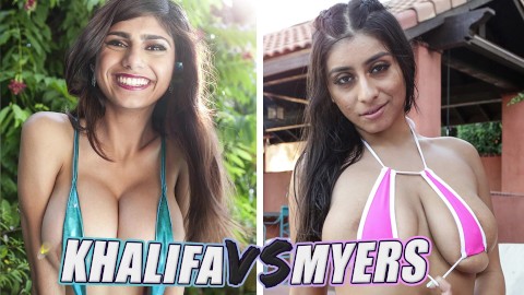Azgın Egzotik Yavrular Mia Khalifa Ve Violet Myers'in Seks Karşılaştırması