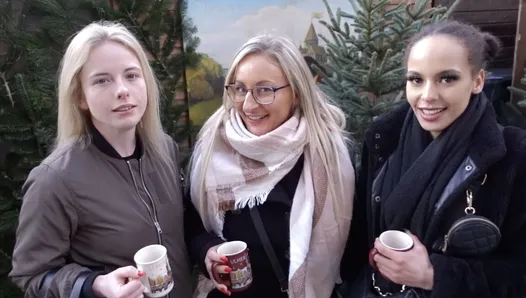 yılbaşı pazarı 3 kadın 1 erkek sikildi!