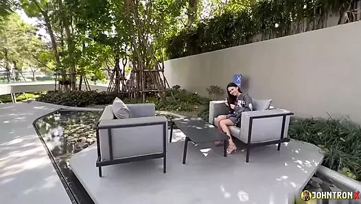 JohnTronX - ateşli zayıf Asyalı kız emiyor ve POV tarzı benim sert yarrak seksi